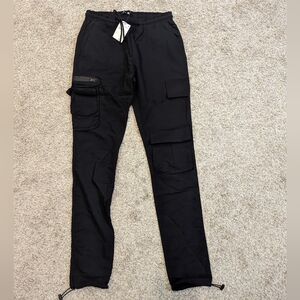 NWT American Stitch black nylon cargo pants